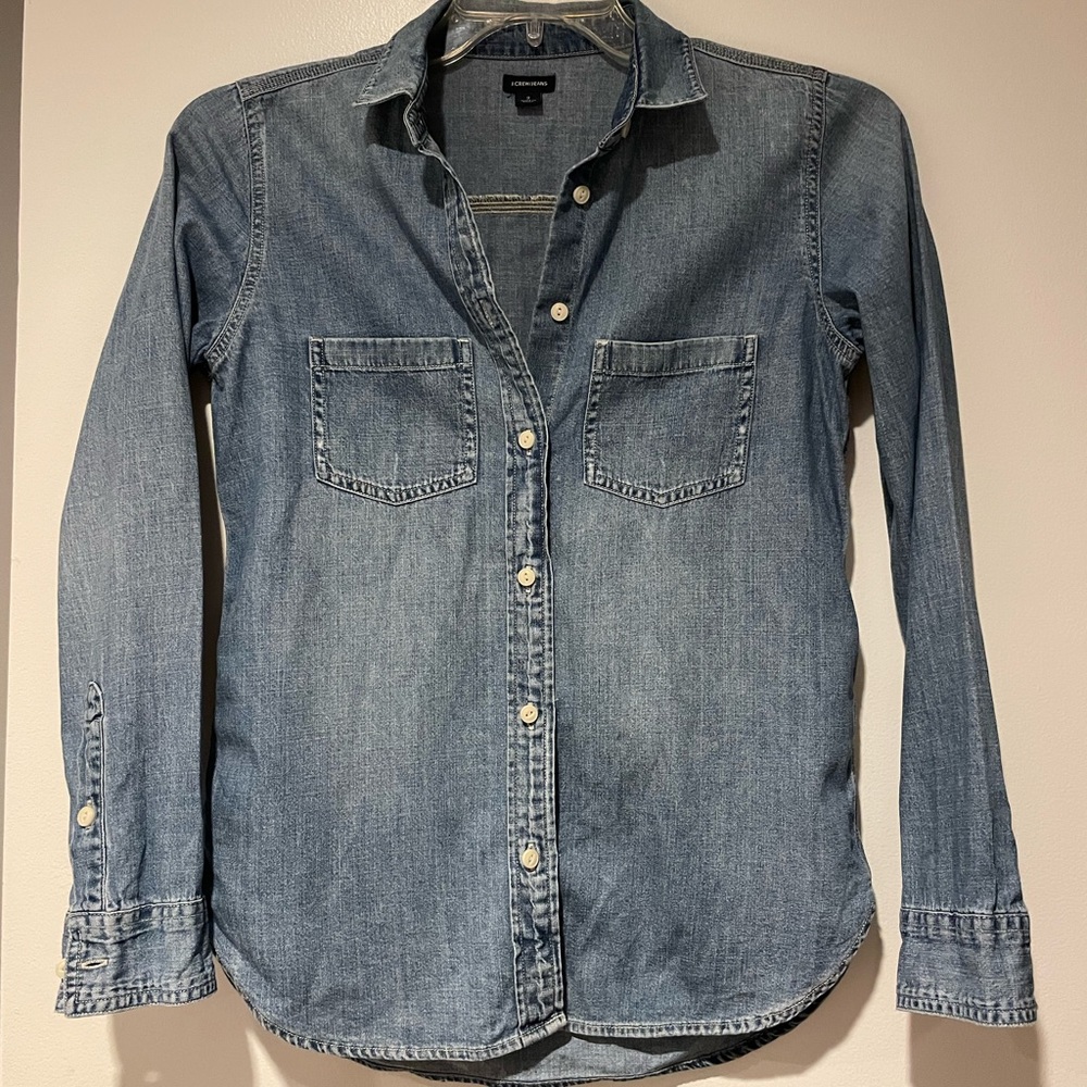 J. Crew Denim Button Down - image 1